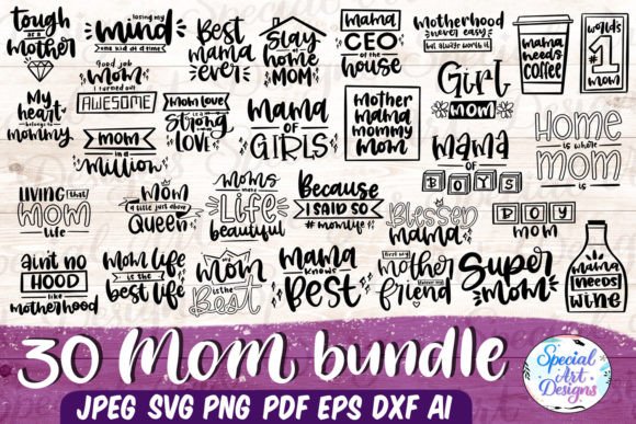 Review: Mom Svg Bundle Mom Life Svg for Embroidery